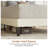 Modern Velvet Upholstered Bed Frame With Adjustable Headboard, Full Size, Queen Size, King Size, No Box Spring Needed-657436843-657436836