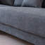 Canapé modulaire incurvé à accoudoirs large avec accoudoirs 122 po Daizjah-667330944