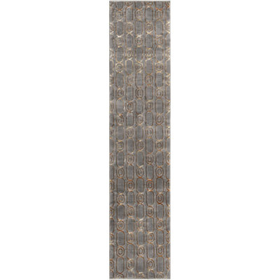 Tapis contemporain gris et gris Vincente