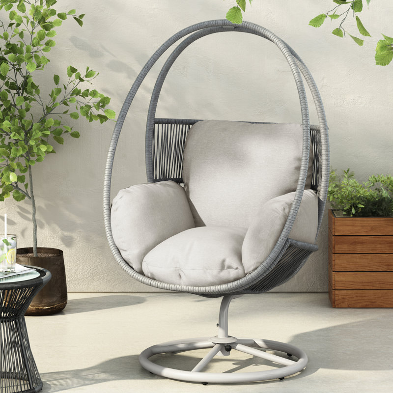 Chaise longue pivotante grise