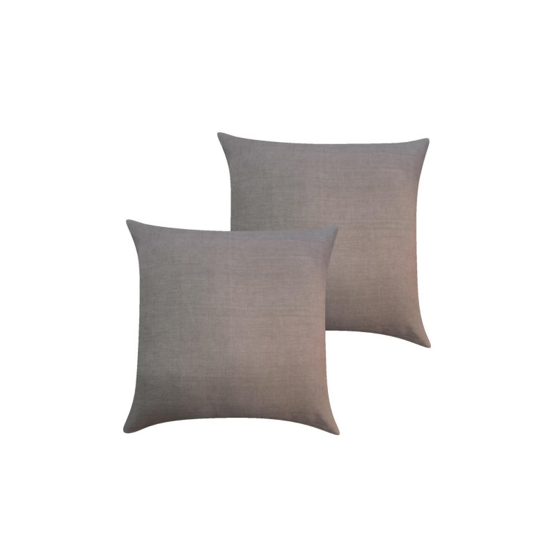 Lanie Accent Pillow, Rectangle 12"H x 21"W, Duck Down, Dark Beige