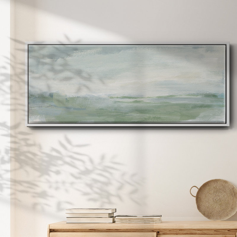 Coastal II- Framed Canvas, 8" H x 20" W