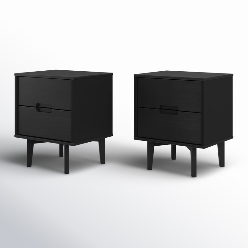 Tables de chevet Aizlyn, Noir