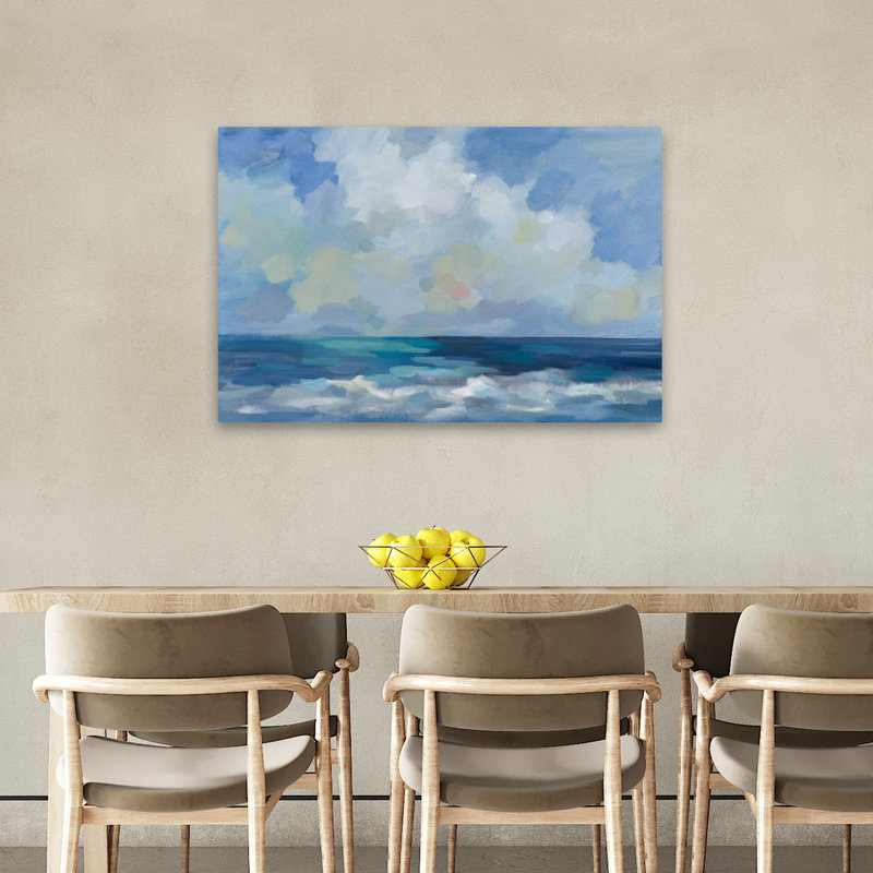 Vagues côtières et côtières et nuages, H 36 po x l 24 po