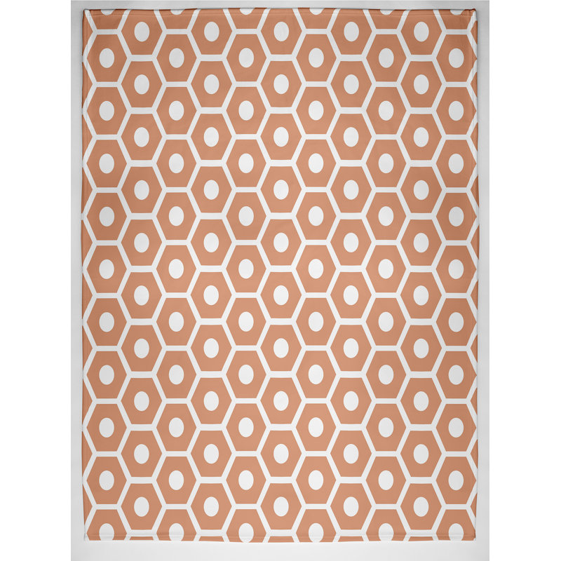 Burnside Plain Weave / Muslin Throw Blanket, Coral