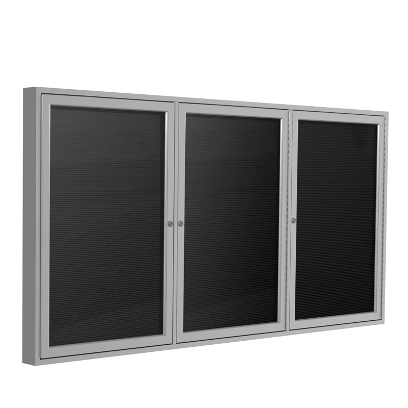 Plaque d’armoire fermée, Satin, Noir, H 48 po x l 72 po x P 2,25 po