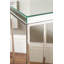 Siems Glass Top Frame End Table