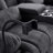 Manual Rocker Reclining Loveseat With Center Console, Plush Cat-proof Fleece Upholstery, Hidden Storage & Charging Ports-2034898