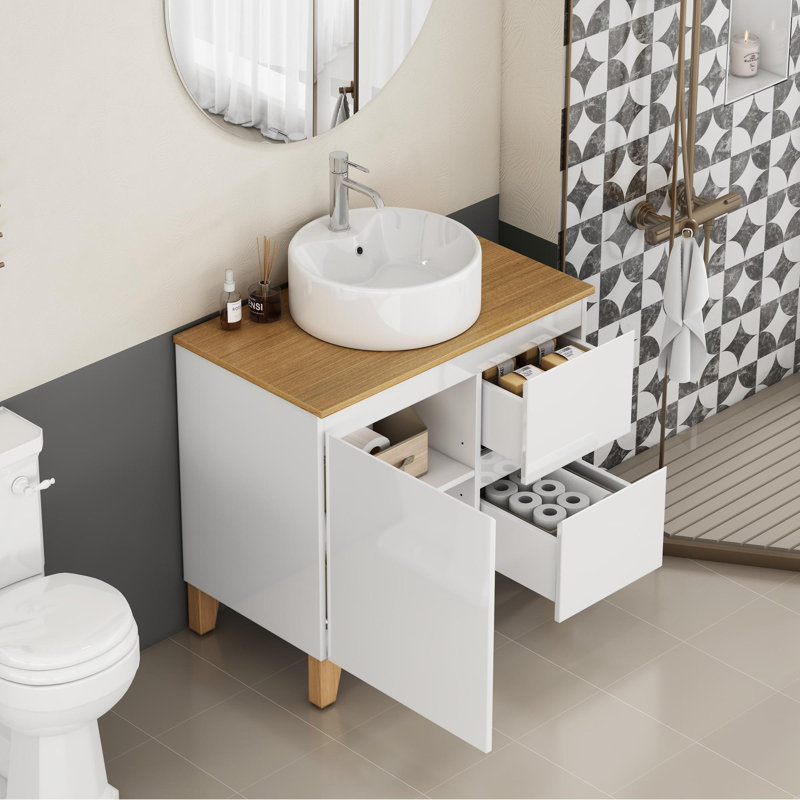 Meuble-lavabo sur pied 32 po avec lavabo