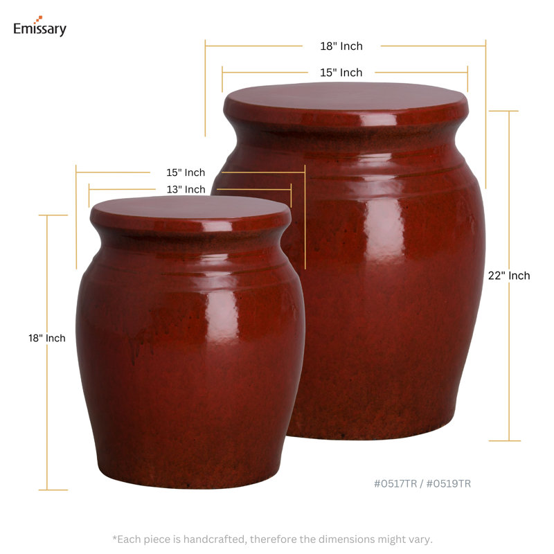 Ceramic Accent Stool