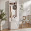 Portemanteau polyvalent avec rangement pour chaussures et portemanteau pour les entrées