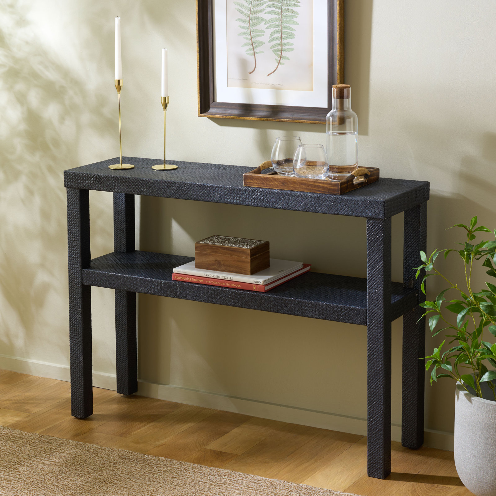 Breban 42" Console Table, Navy