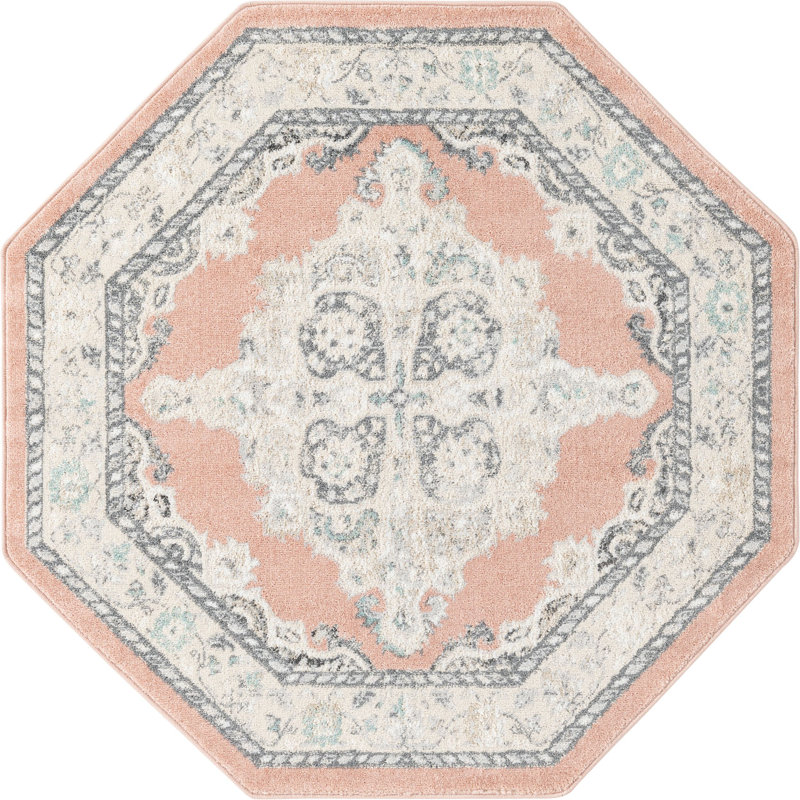 Troayurgh Oriental Indoor Rug, Octagon 5' x 5'