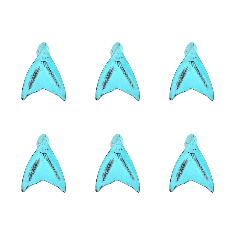 Ensemble de six poignées de tiroir en métal Aqua