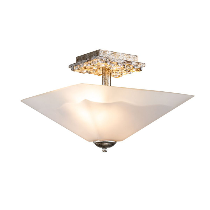 Helveston Star Flush Mount, Silver