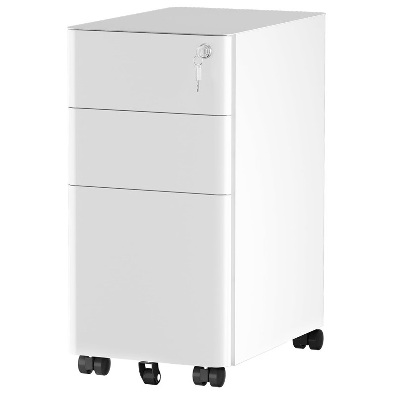 3 Drawer Filing Cabinet, White