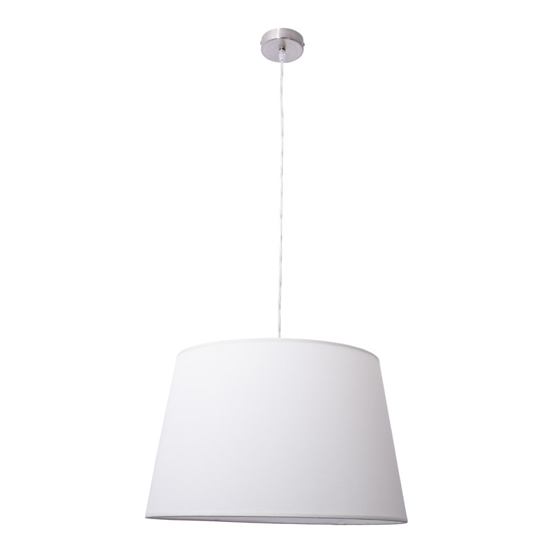 1 - Light Drum Pendant, Chrome