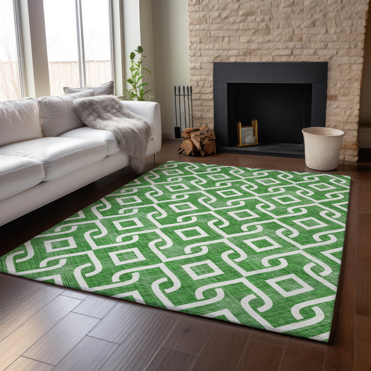 Premium Machine Washable Cerrito Emerald Rug