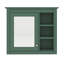 Pharmacie murale moderne 30 "x 28" avec miroir et 3 tablettes ouvertes-1422561266