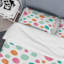 Ensemble de housse de couette en microfibre vert / blanc 3 pièces-1456056808