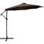 Parasol d'extérieur de 9,5 pi avec manivelle bleu marine-116778937