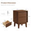 15.75'' W Solid Wood Nightstand-119122535