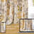 Linen Blend Leaf Print Blackout Curtains for Living Room-109972619-109972617