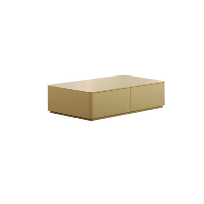 Modern Wood Coffee Table with Four Storage Drawers