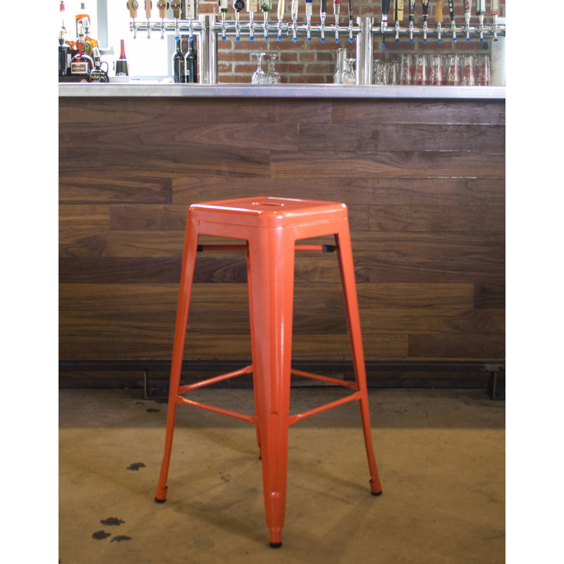 Tabouret bar et de comptoir Itzia, Orange, Tabouret de bar (assise de 30 po de hauteur), 3