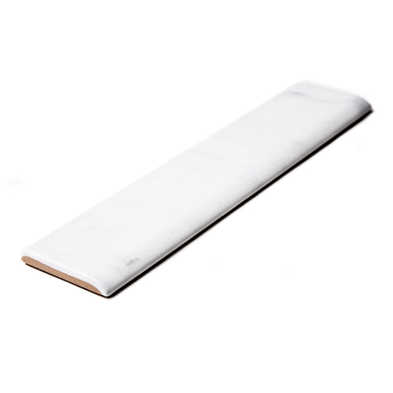 Providence White 2" x 10" Ceramic Bullnose Tile Trim