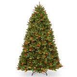 Newberry 78' Green Spruce Tree Artificial Christmas Tree 650 Clear and White Lights with Stand