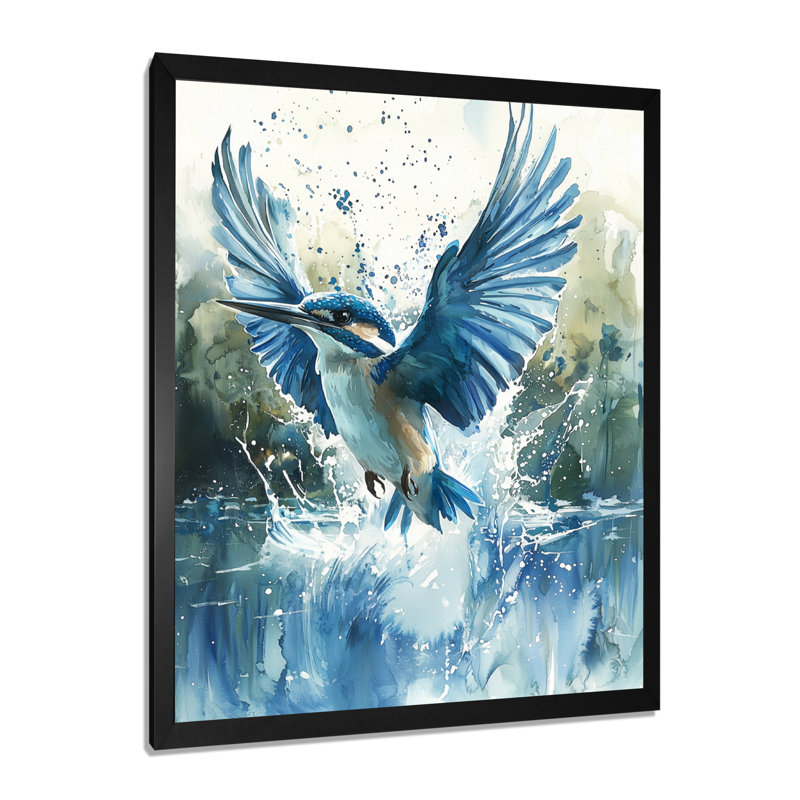 Stevenson - Animals Wall Decor, 44" H x 34" W, Reproduction encadrée d'une seule photo, Black