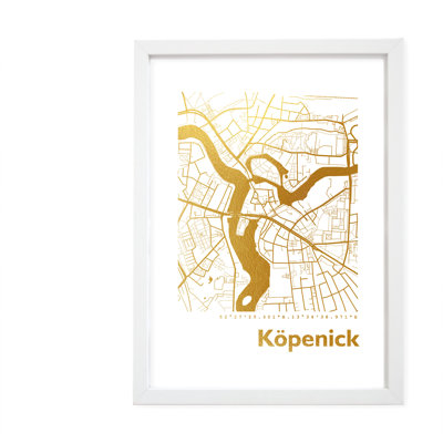 Köpenick Map - Single Picture Frame Print