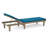 Moulton Outdoor Acacia Wood Chaise Lounge , Cushion Included-1236140149