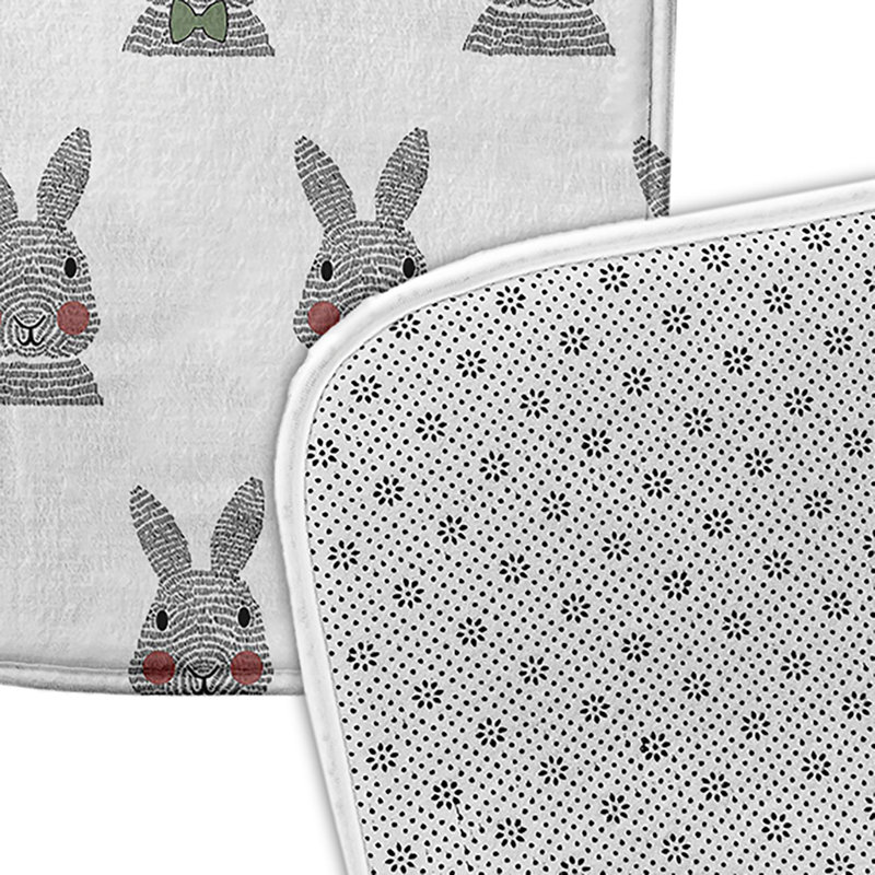 Tapis de bain Borislav Funky Junky, L 21 po x L 34 po, Vert