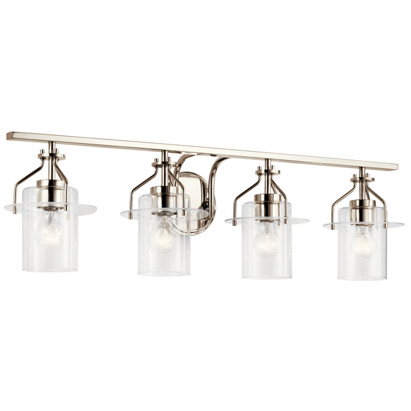 Moncrief 4 - Light Dimmable Vanity Light, Polished Nickel
