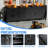 Mobile Tool Storage Cabinet with Lockable Compartment, 4 Drawers and Steel Top, Rolling Garage Organizer, 34.3"H
