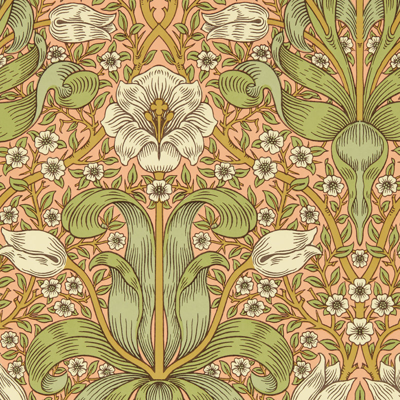 Spring Thicket 10.05m x 52cm Matte Wallpaper Roll, Fruit Punch