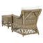 Oswestry Wicker Outdoor Lounge Chair with Ottoman