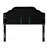 Queen & Full Sized Headboard - Upholstered Velvet In Black With Button Pattern And Elegant Nailhead Accents, Assembly Required Contemporary Covering Diamond Appealing Needed-682031496