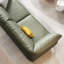 Canapé modulaire vert en cuir véritable-112579102-112579104
