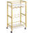 3 Tier Bar Cart For Home Mini Rolling Wine Cart Kitchen Storage Cart With Wine Rack And Glass Holders