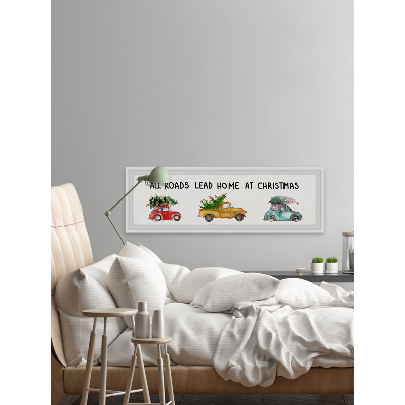Home For Christmas - Single Picture Frame Panoramic Print, 38cm H x 114cm W x 3.81cm D