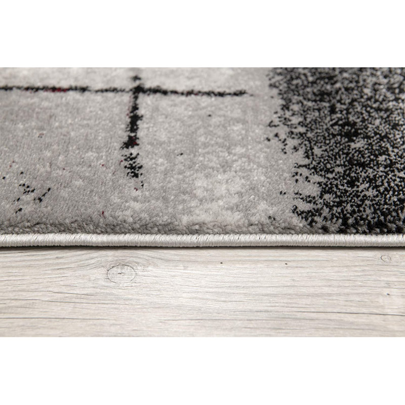 Tapis abstrait gris 2 pi x 5 pi