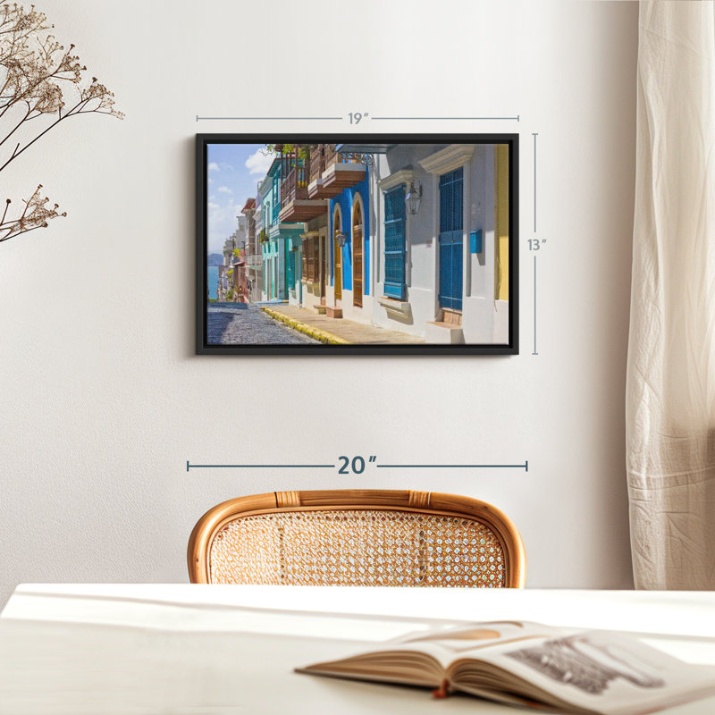 Impression sur toile, calle San Justo, H 13 po x l 19 po