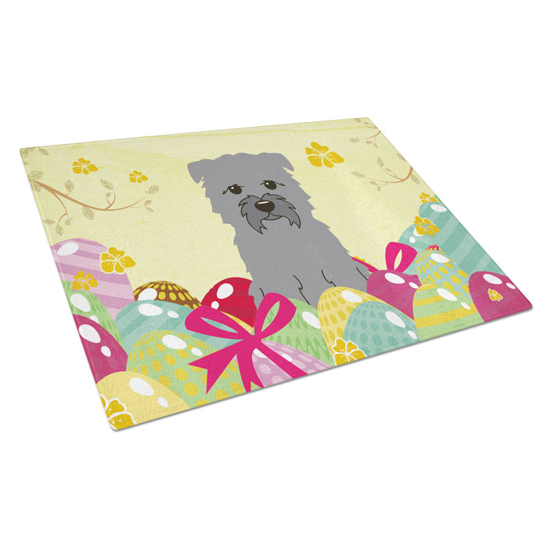 The Holiday Aisle Saroyan Glass Glen of Imal Gray Cutting Board, Gray