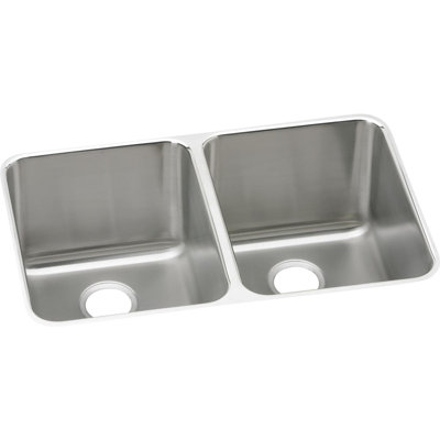Lustertone 31.25" L x 20" W Double Basin Undermount Kitchen Sink