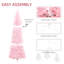 8' Tall Unlit Slim Douglas Fir Artificial Christmas Tree With 1168 Realistic Branch Tips