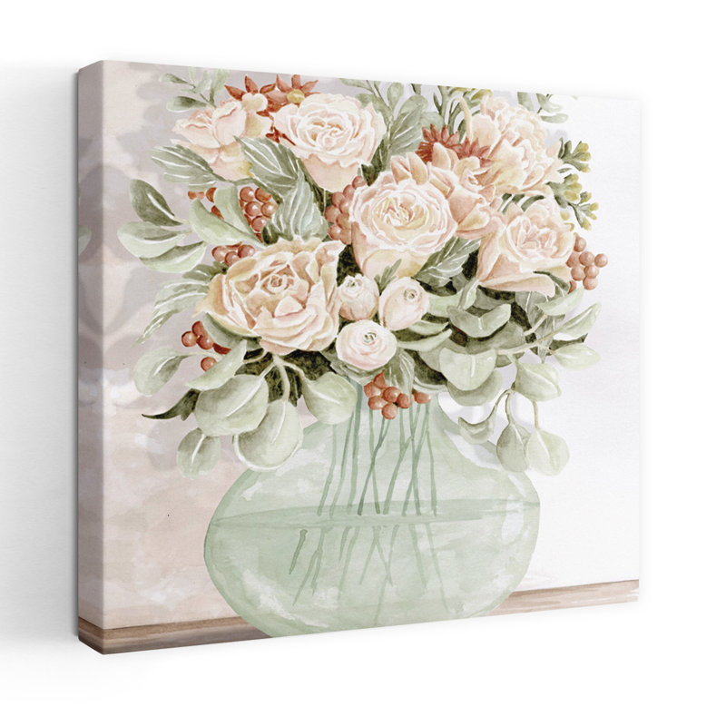Art floral contemporain «Heaven Scent», H 48 po x l 48 po