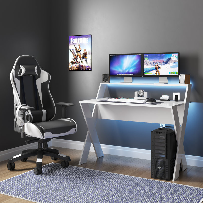 Eriqua Computer Desk, White